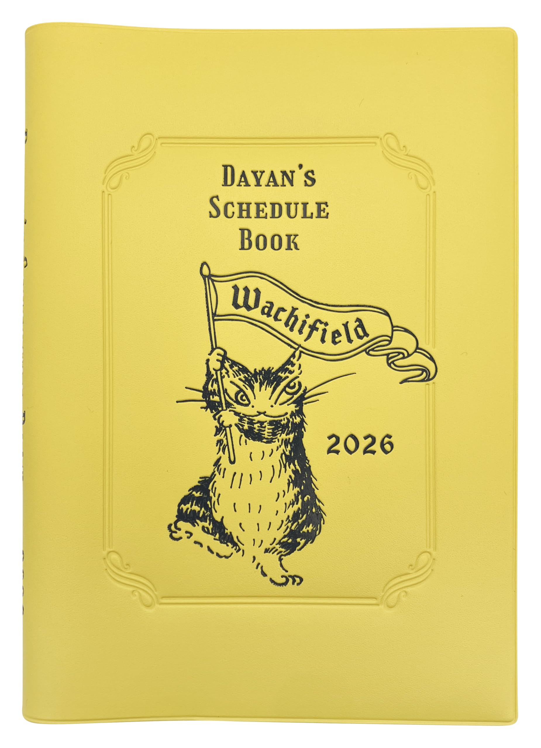 Amazon.co.jp: ダヤン 手帳 2026年 B6 ウィークリー イエロー 942105